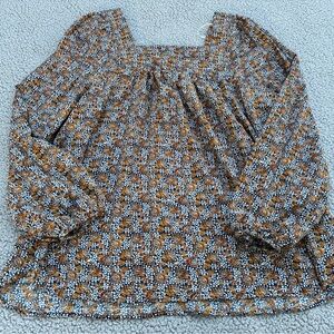 WONDERLY TUNIC PLUS SZ 1X FLORAL LONG SLEEVE